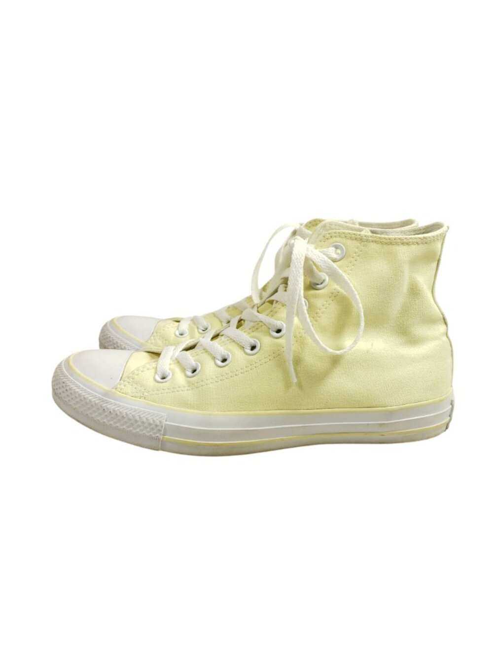 Converse All Star Womens 9.5 High Top Yellow Canvas Sneakers - Picture 5 of 8